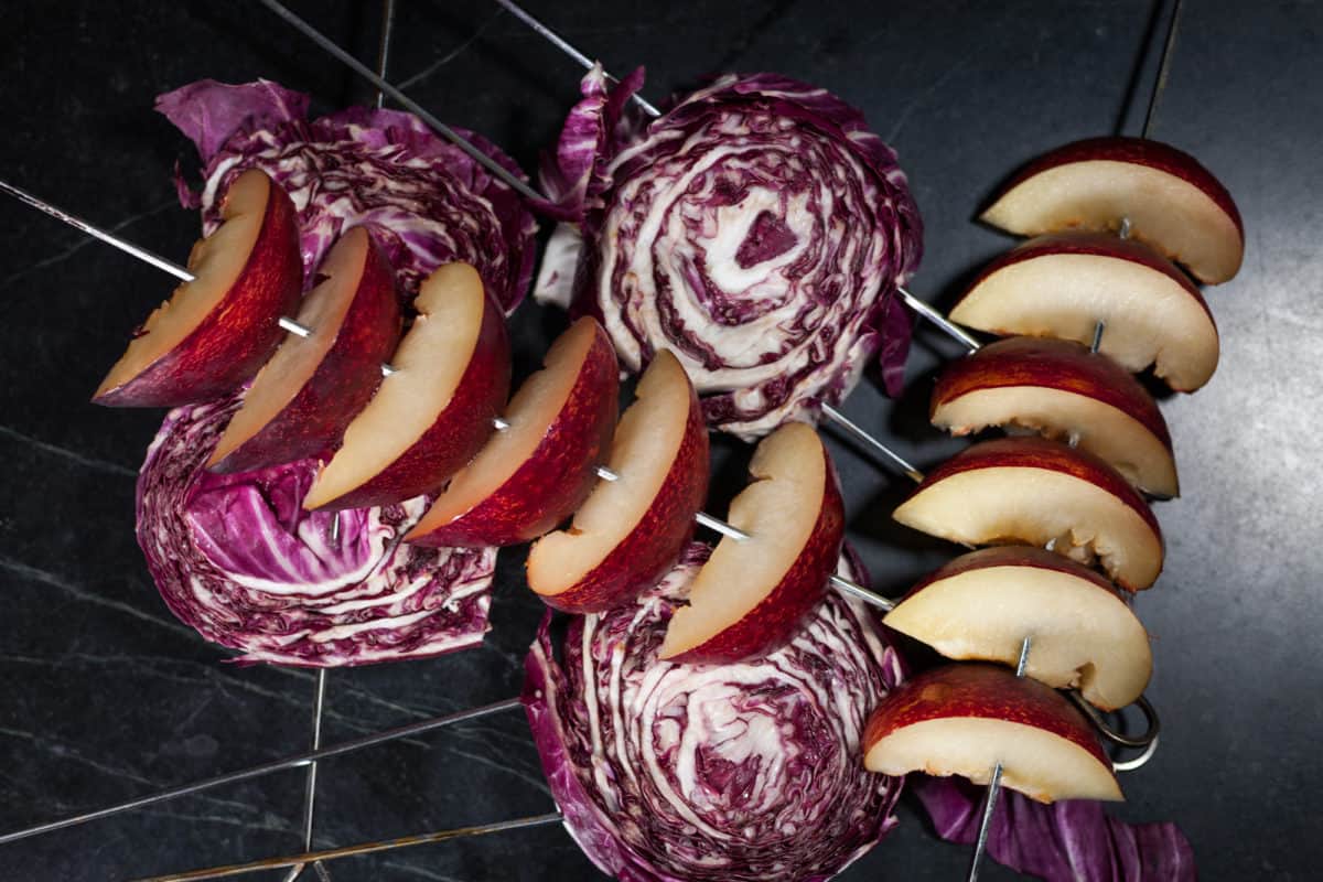 Grilled Radicchio Plum Salad