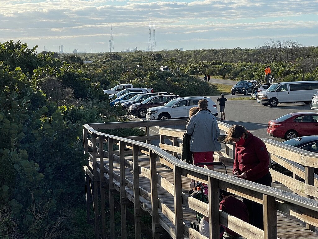 Boardwalk access to Playalinda Beach