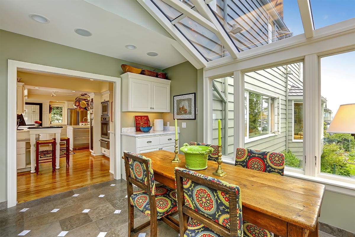Sun room interior