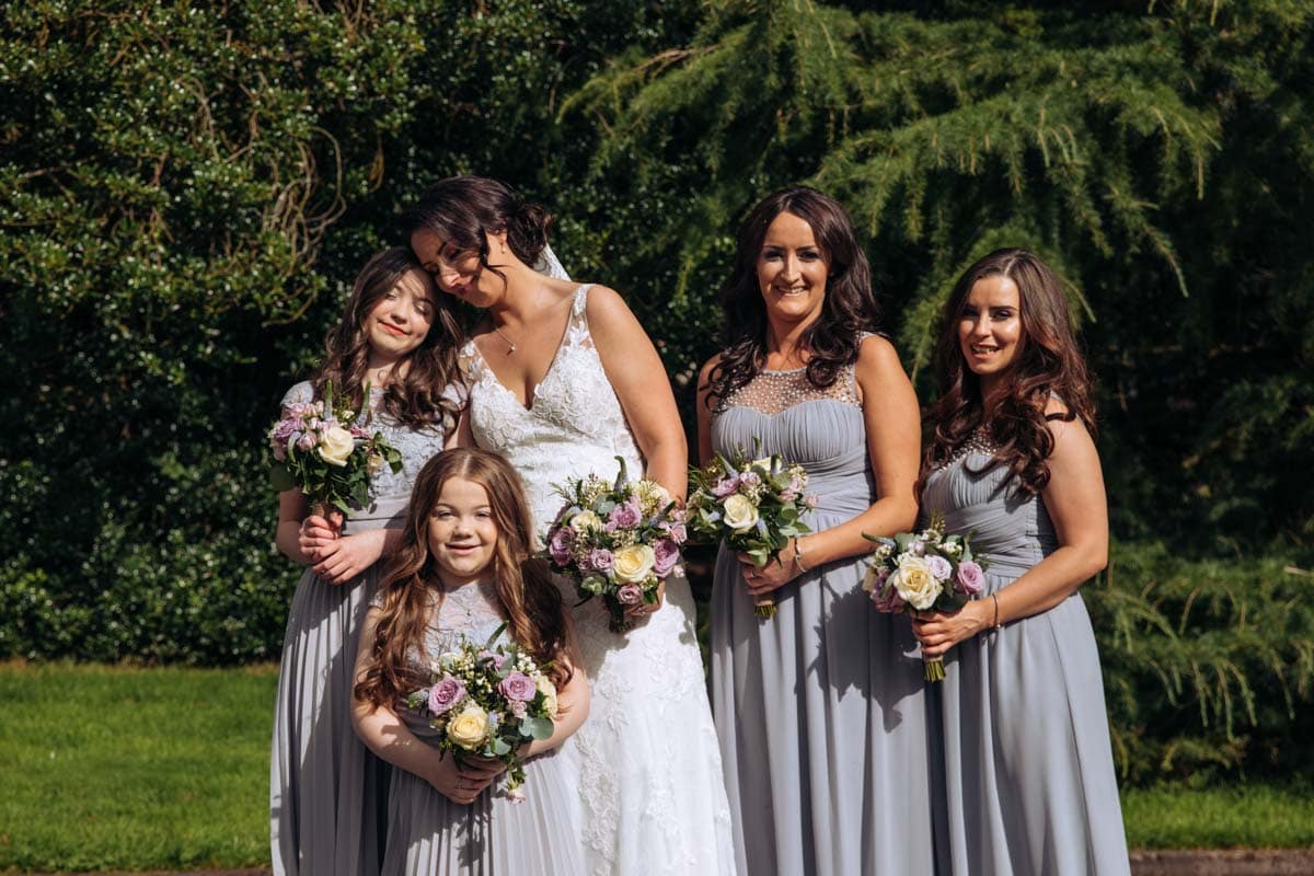 bridesmaids at rivington barn