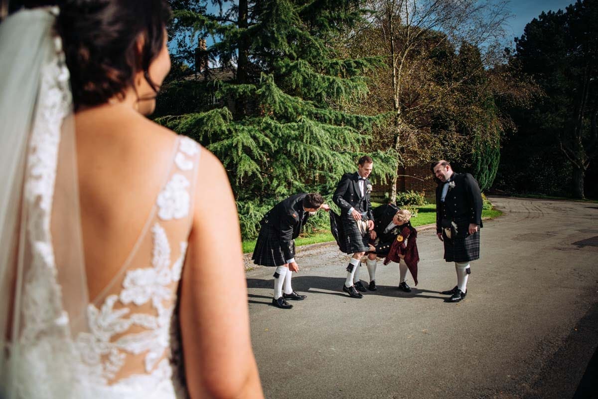group photo fun at rivington barn