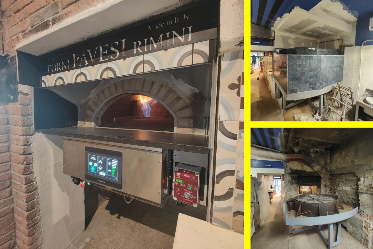 Forno a legna rotante