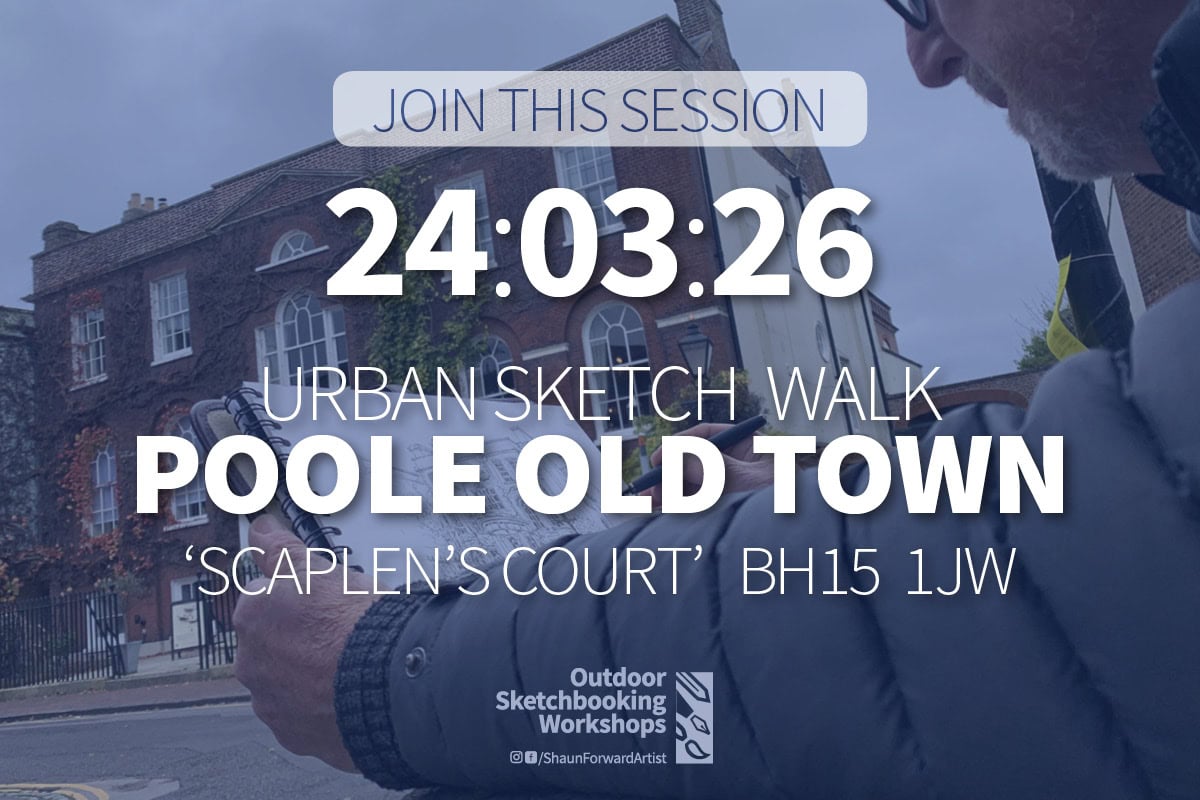 Shaun Forward Urban Sketching Workshop venue and date