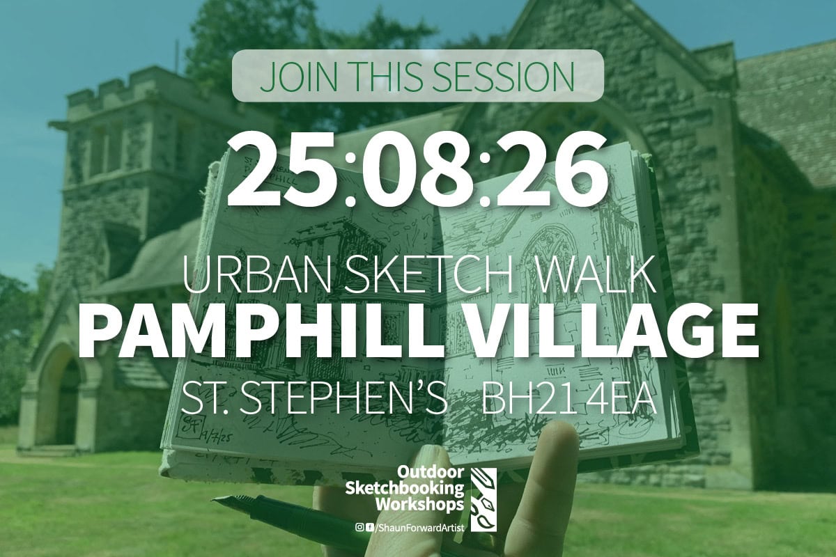 Shaun Forward Urban Sketching Workshop venue and date