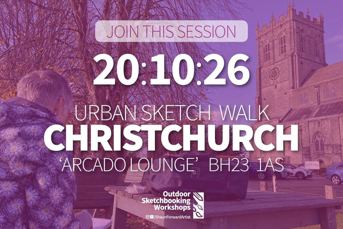 Shaun Forward Urban Sketching Workshop venue and date