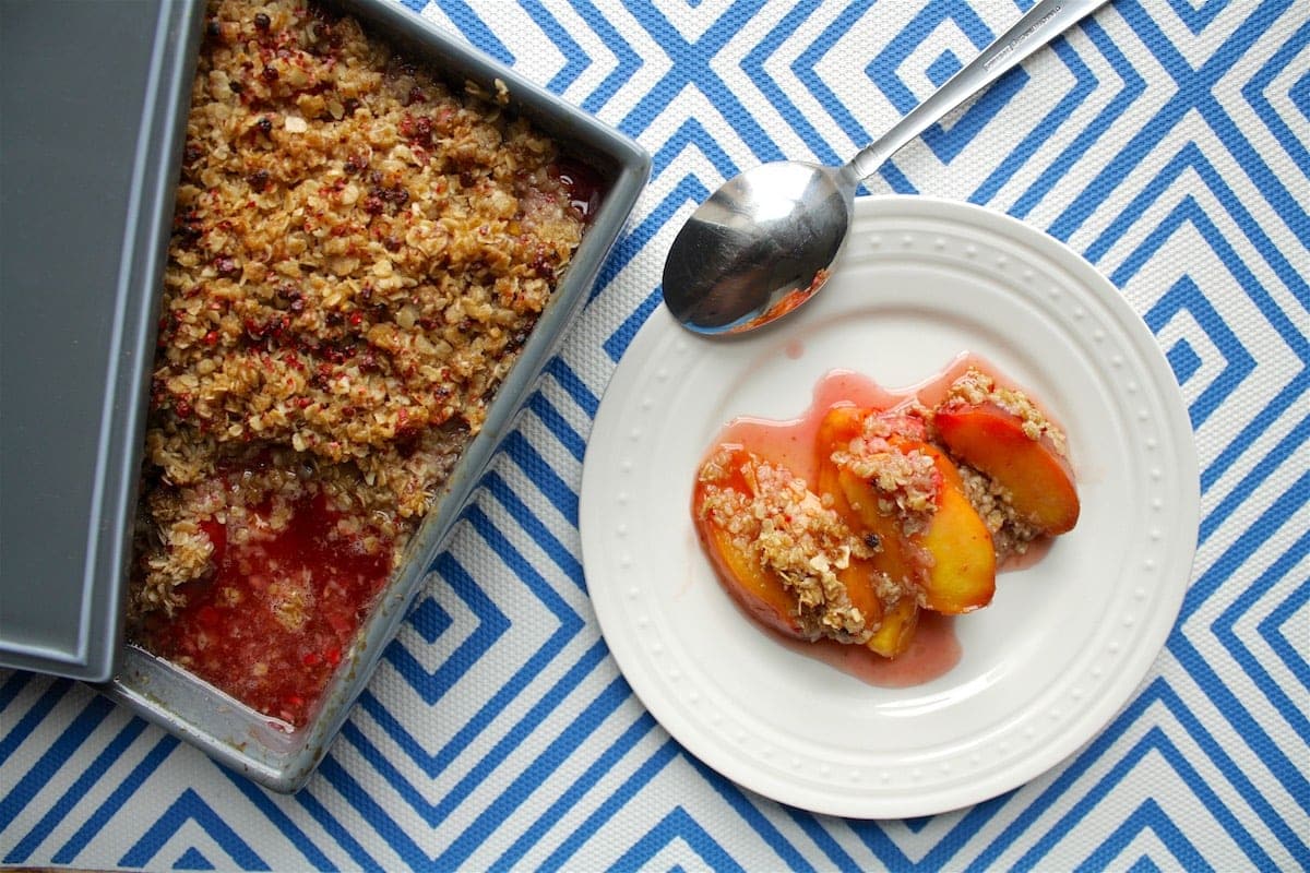 Raspberry Nectarine Crisp The Hungry Hutch
