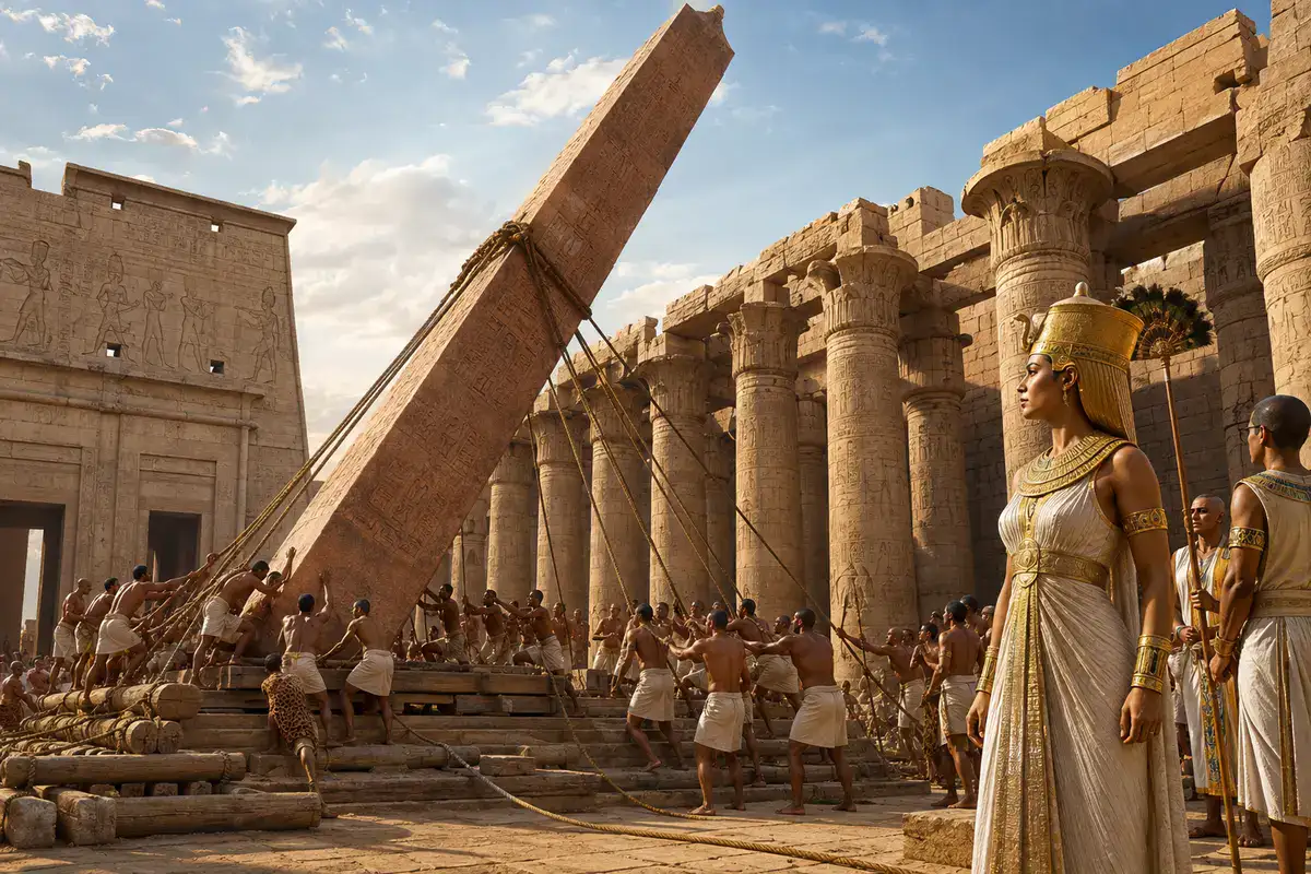 Queen Hatshepsut and the construction of an obelisk at Karnak Temple