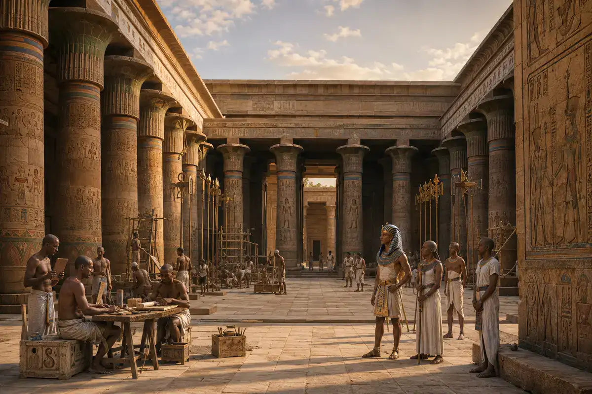 Reconstruction of Thutmose III's Festival Hall at Karnak