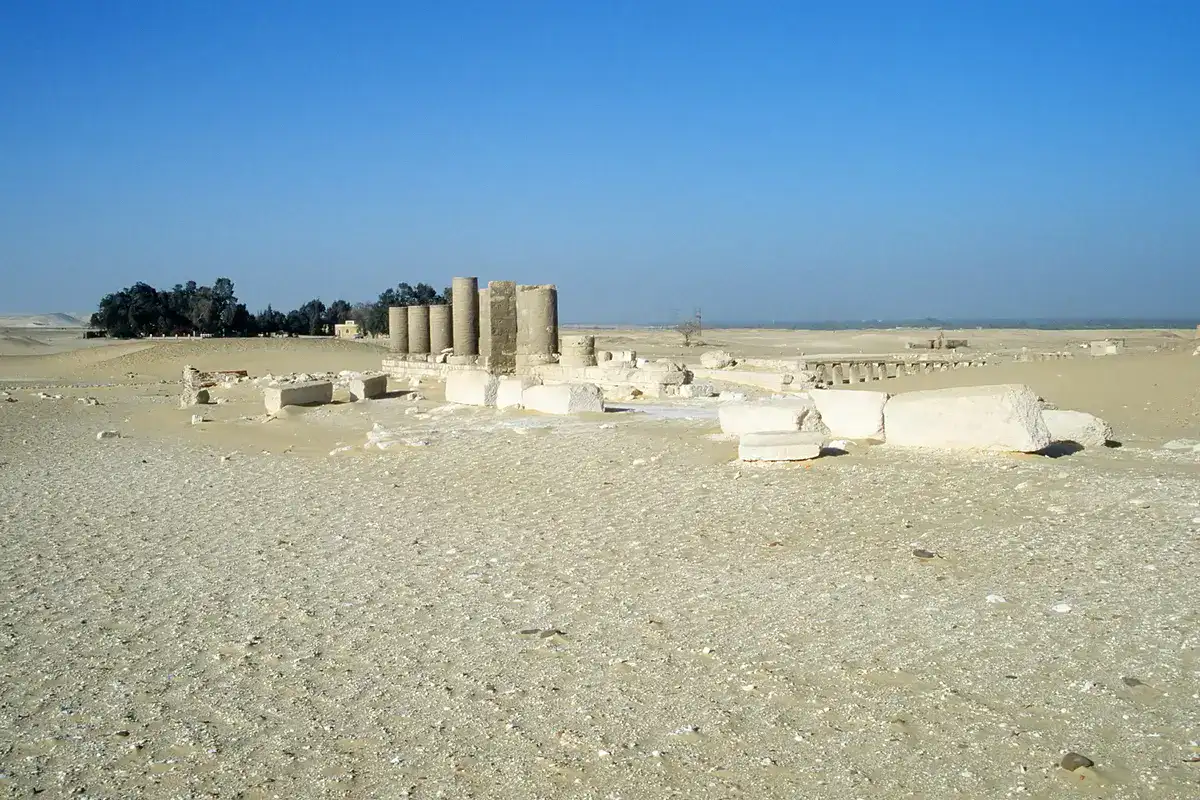 Ruins across the Tuna El-Gebel necropolis in Minya
