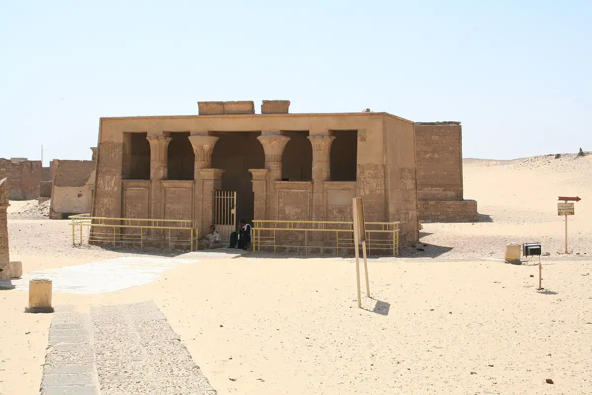 Facade of the Tomb of Petosiris at Tuna El-Gebel