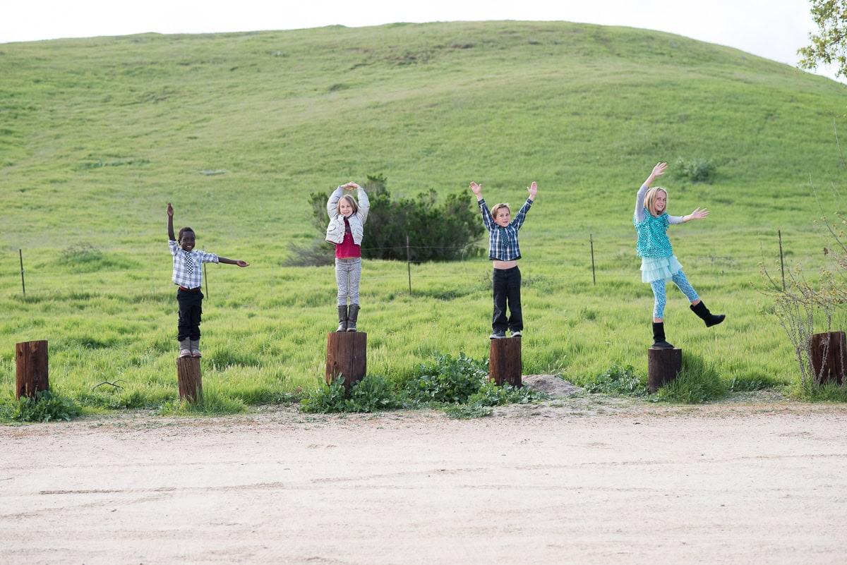 Photography of kids spelling the word love Orange County Photographer