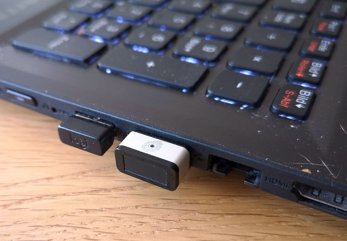Preiswerter Fingerabdruck-Dongle zum Nachrüsten (Foto: Digisaurier)