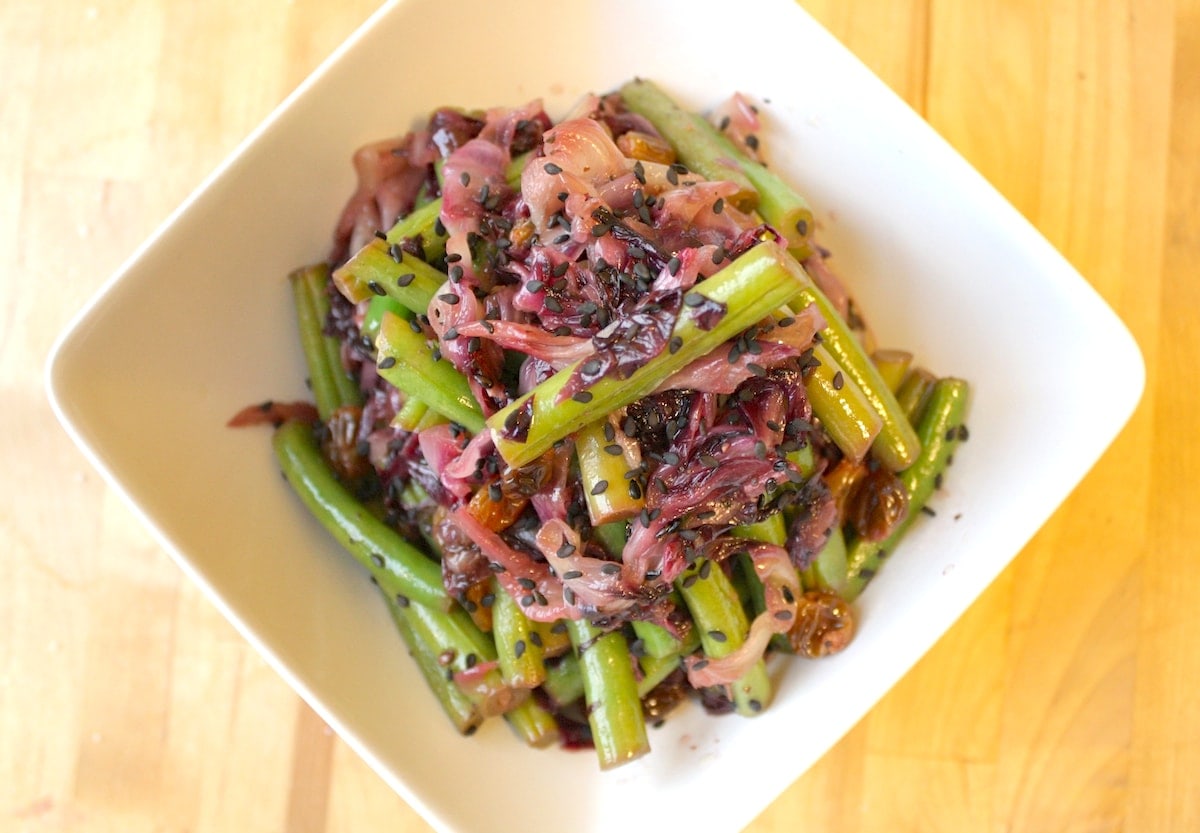 Radicchio Green Bean Salad
