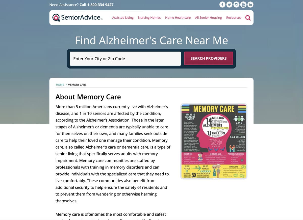 Memory and Alzheimer’s Care