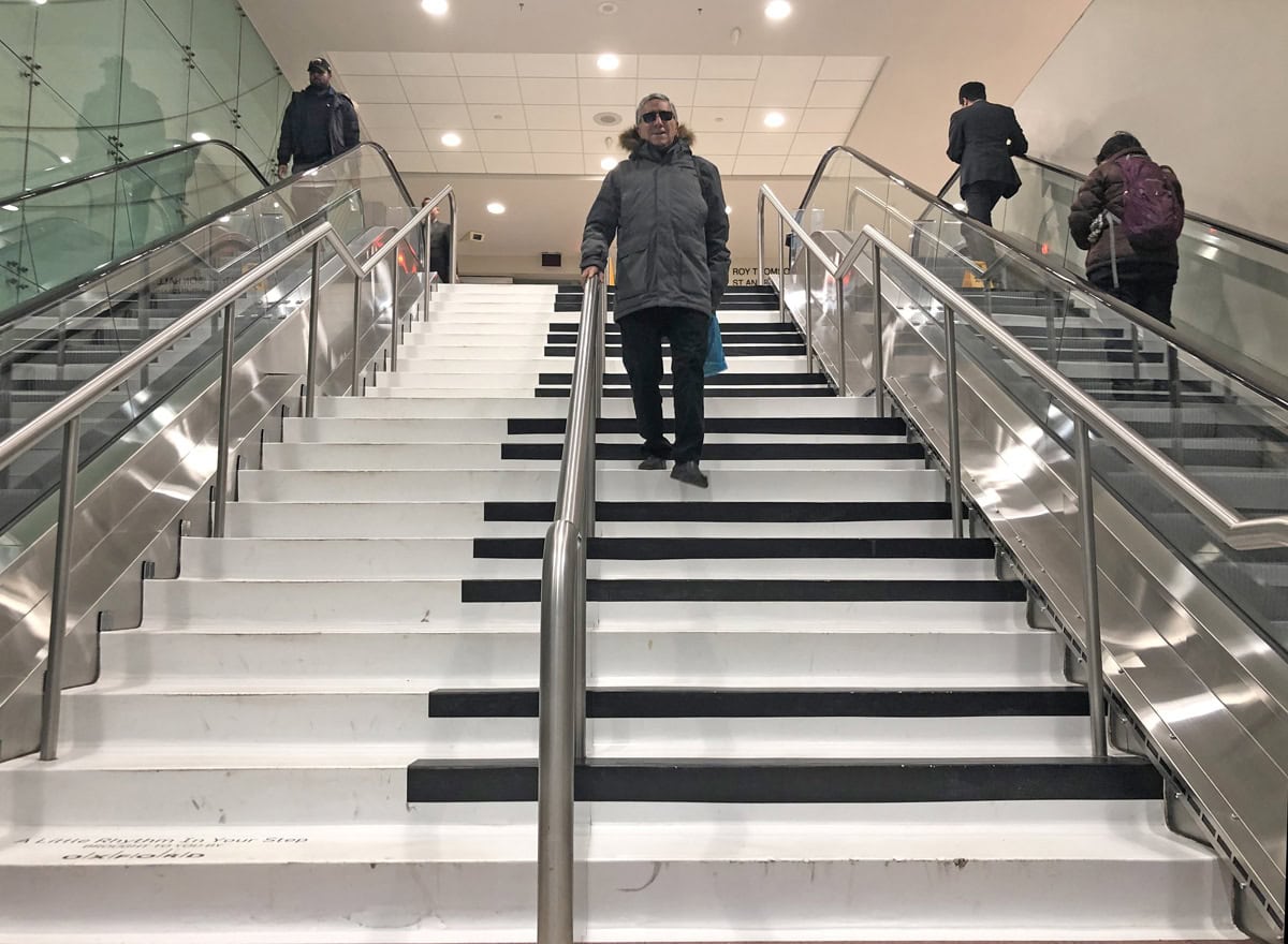 Toronto has a Piano Staircase and it actually works