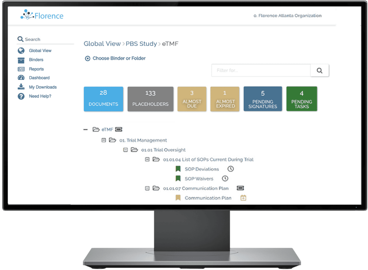 Florence eTMF Electronic Trial Master File