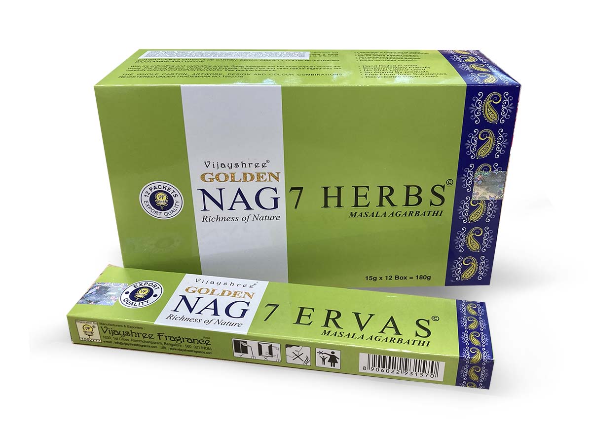Encens Vijayshree 7 Herbes 15g