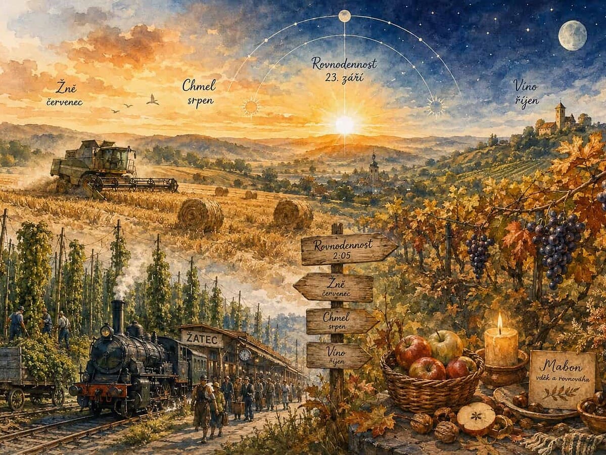 Echinocțiul de toamnă în Cehia: Mabon, dožínky, hamei, vin — și o toamnă care refuză un singur calendar