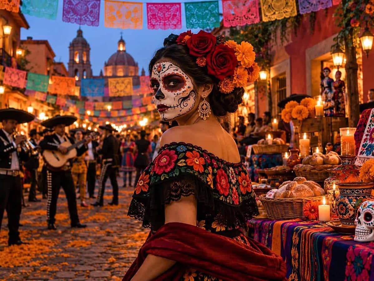 Día de Muertos v Mexiku: ofrendy, vůně, rodinná paměť a mnoho způsobů, jak připomínat zesnulé