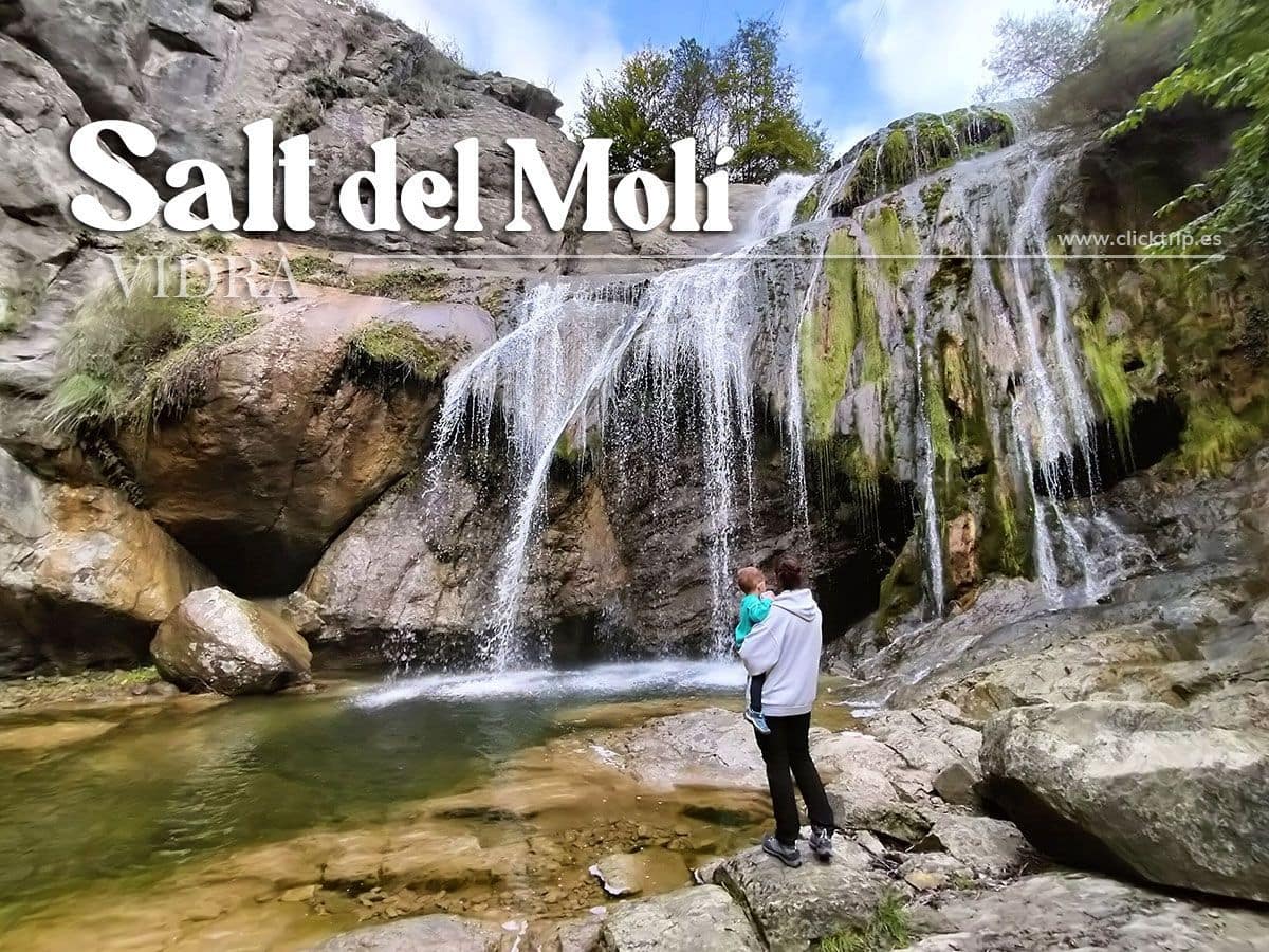 Salt del Molí de Vidrà, senderismo en familia Salt del Molí de Vidrà, senderismo en familia