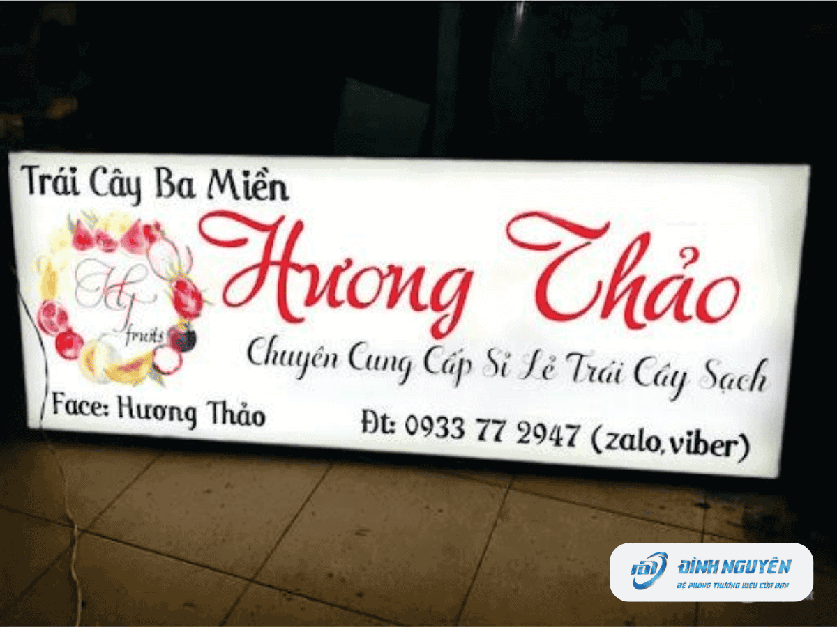 làm bảng hiệu hộp đèn
