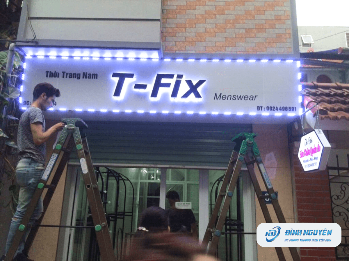 thiết kế bảng hiệu đèn LED