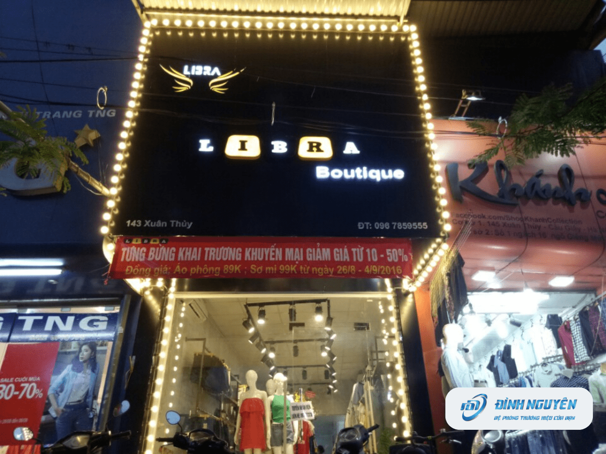 bảng hiệu đèn LED ấn tượng