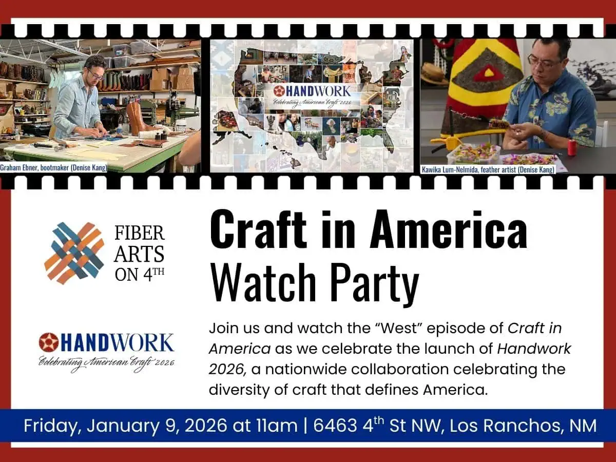 Handwork 2026 Launch Party-Fiber Arts on 4th