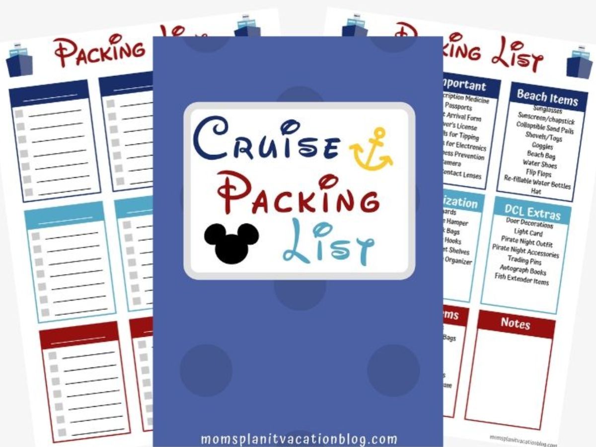 Printable Disney Cruise Packing List