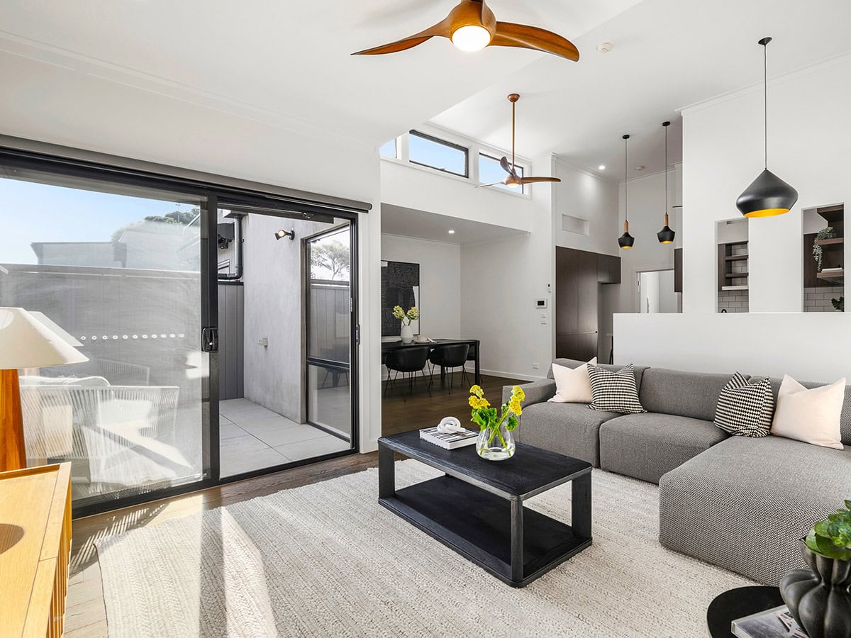 Four-unit Joint Venture development backing onto the rail line, Fairfield