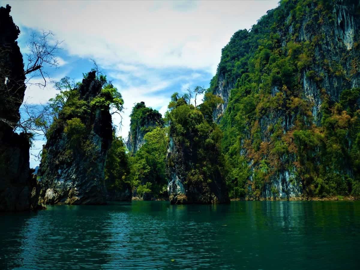 Limestone rocks in the Khao Sok National Park Surat Thani
