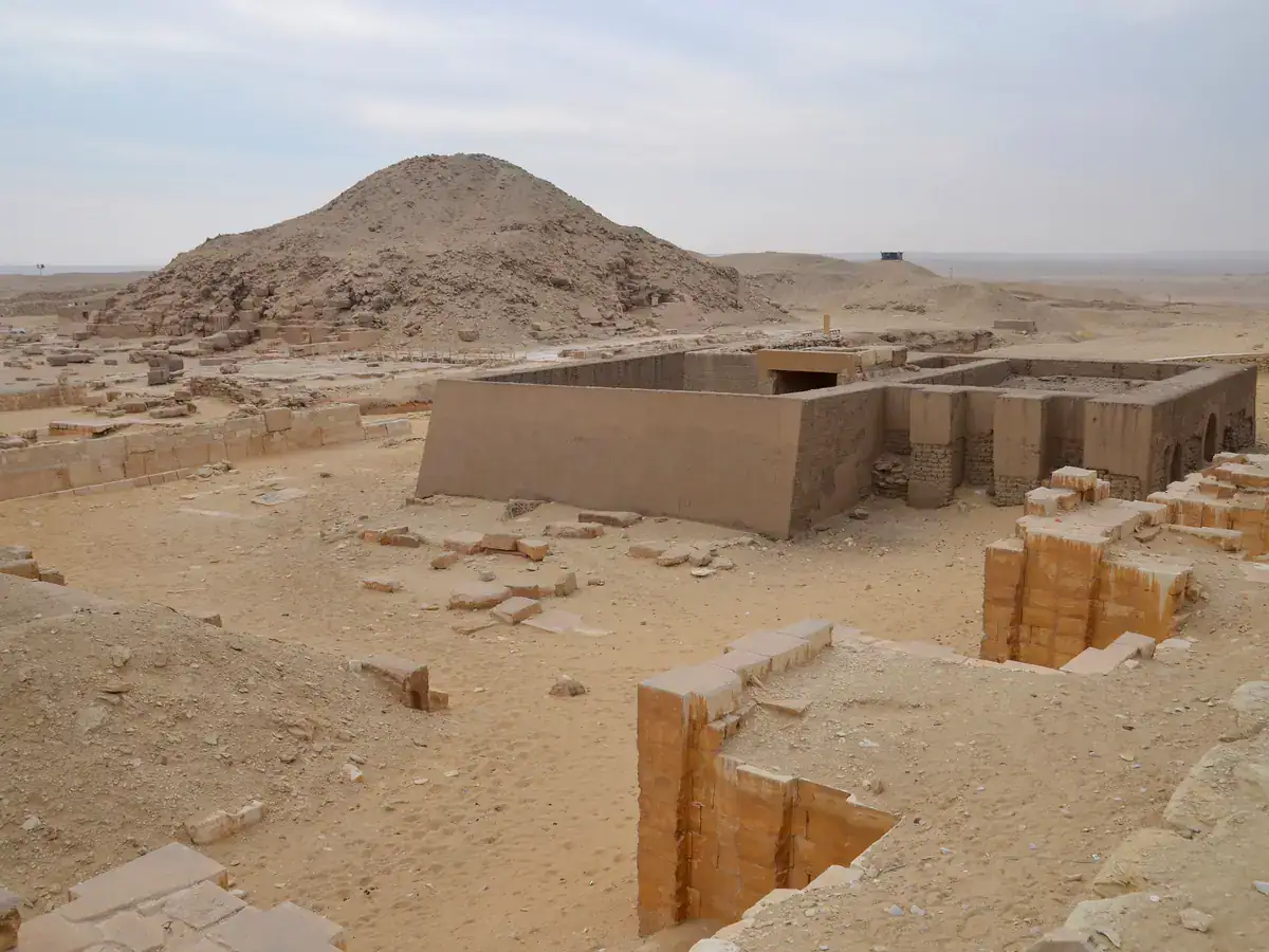 Ruined Pyramid of Unas and its funerary buildings