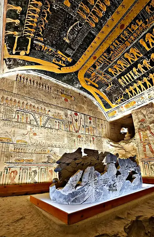Astronomical burial chamber in the Valley of the Kings
