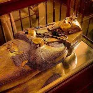 Modern replica inspired by an ancient Egyptian royal mummy