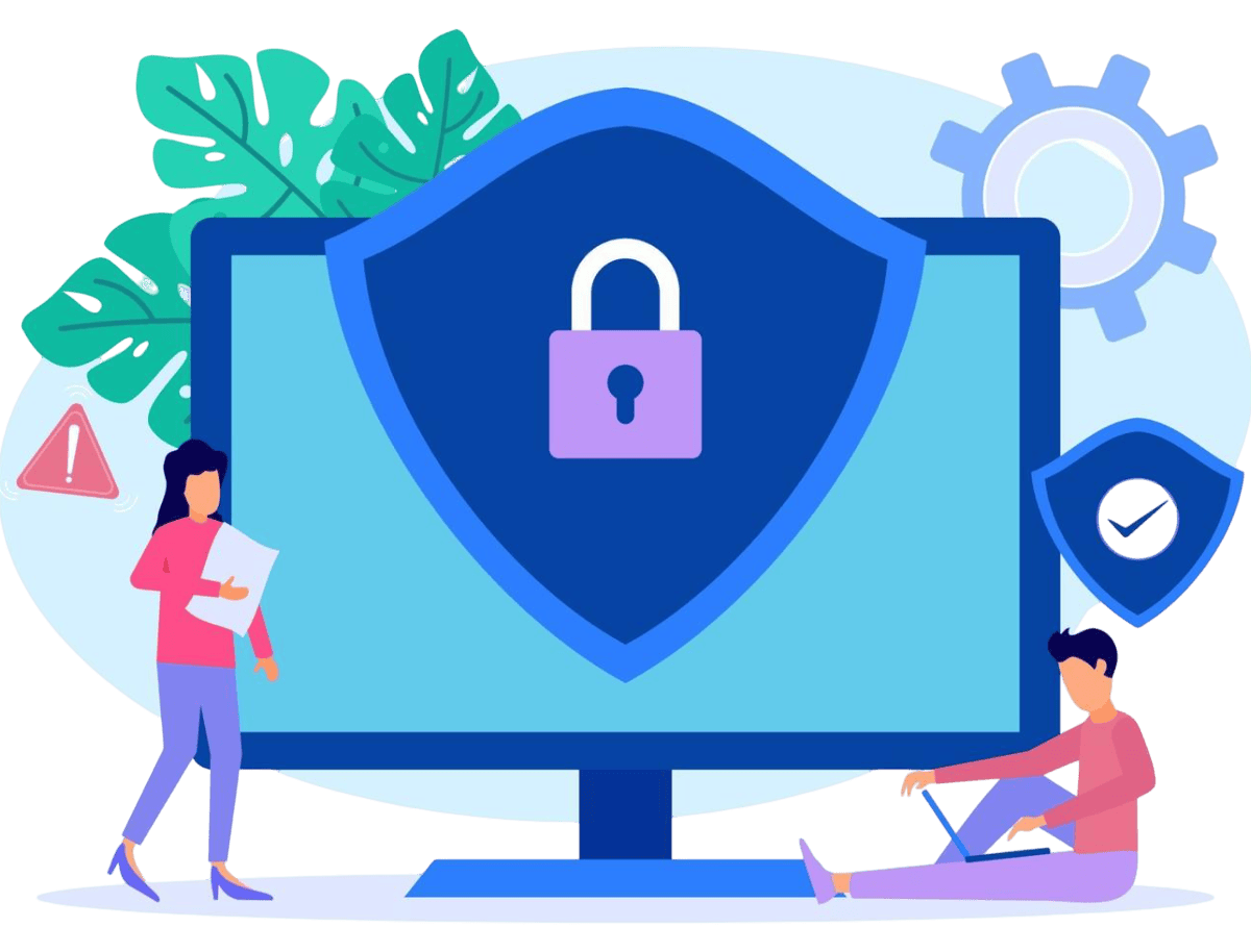 illustration graphic cartoon character of cyber security vector Photoroom