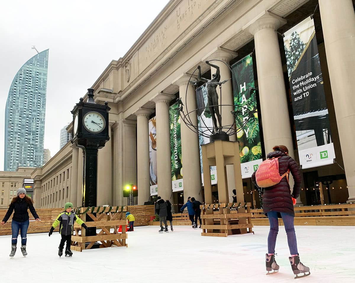 Union Holiday presented by TD opens today featuring Toronto’s largest FREE outdoor skating rink