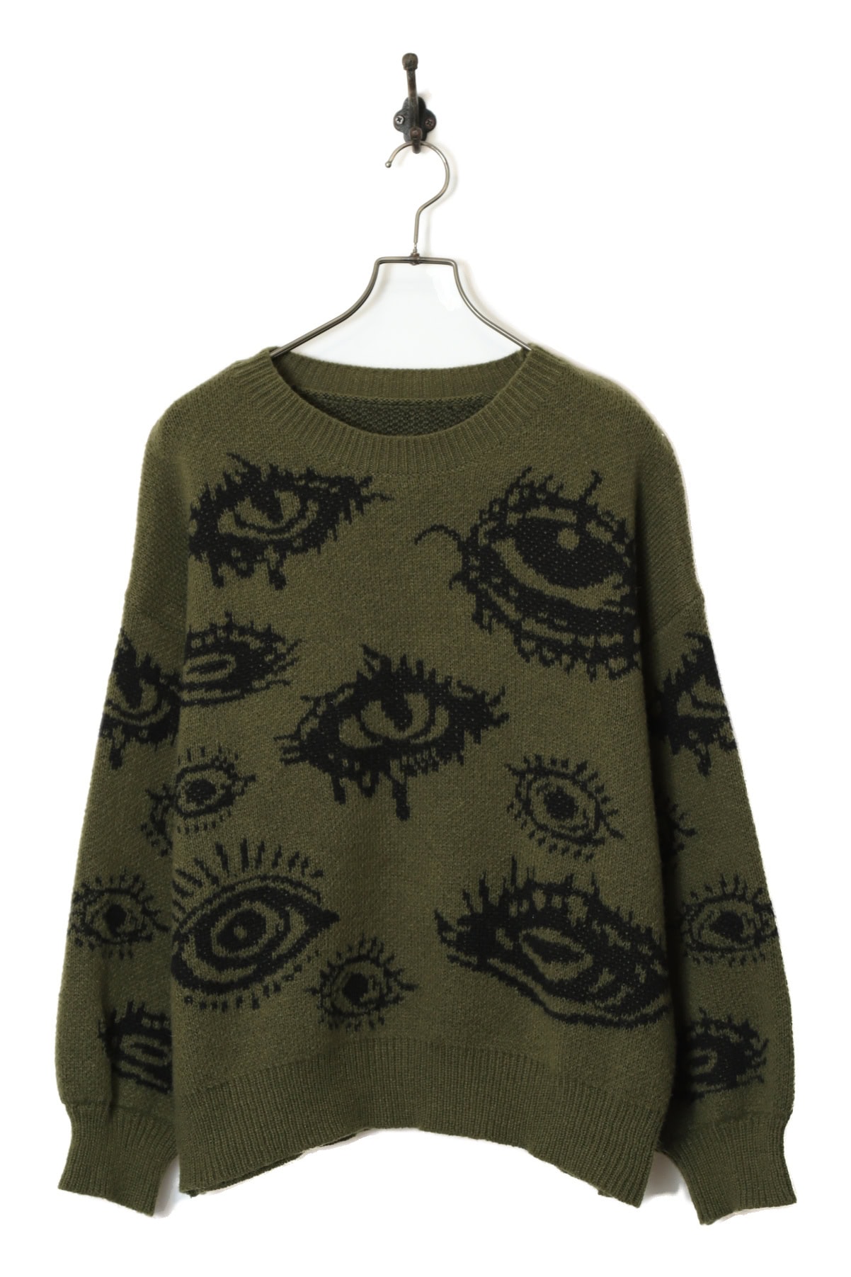 VINTAGE JAQUARD KNITTED SWEATER/L