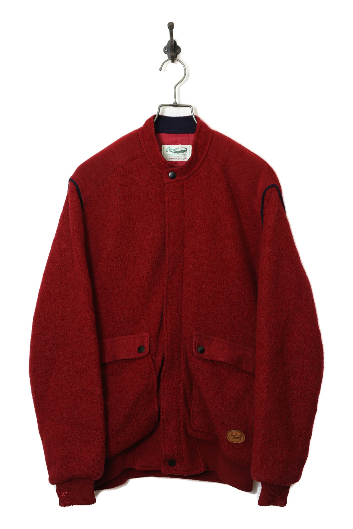USED KNITTED BOMBER KNIT JACKET/L
