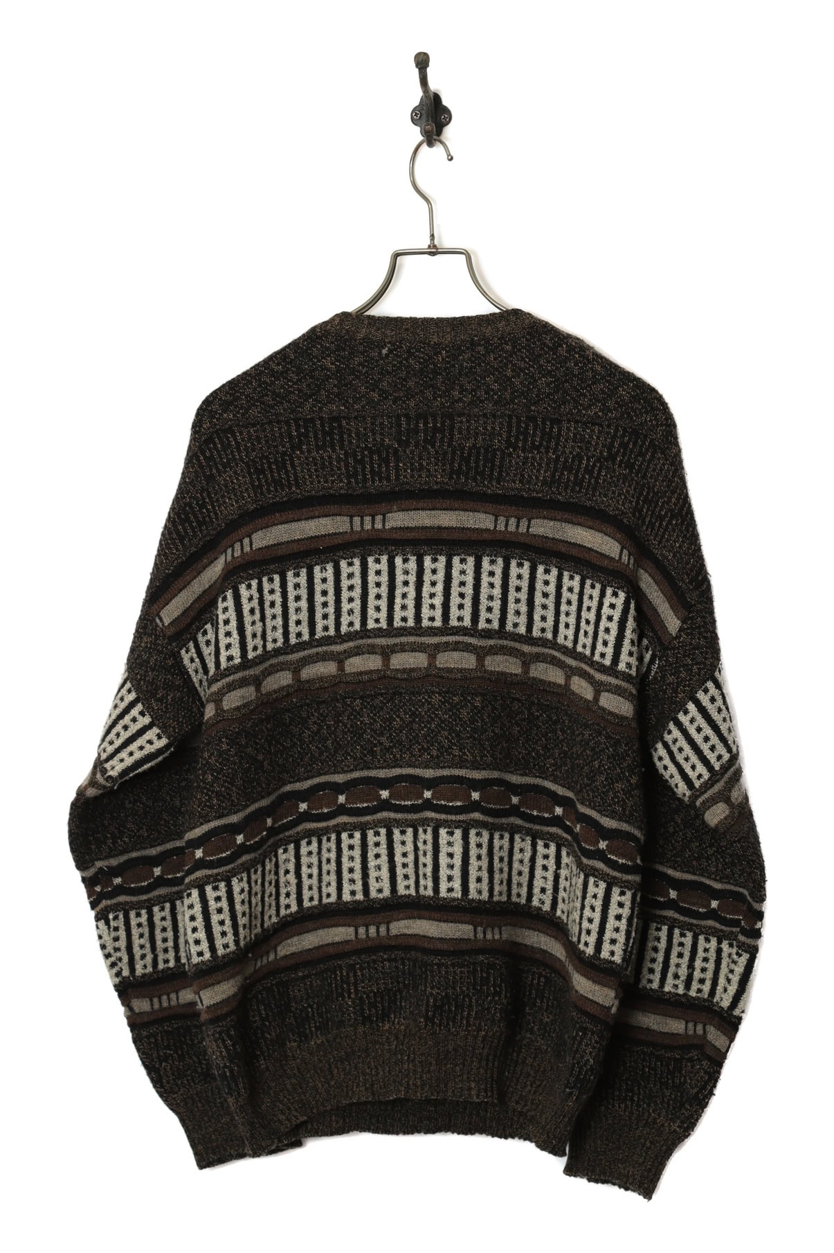 VINTAGE JAQUARD PATTERN SWEATER/M - 画像 (6)