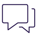 Conversations accurately recorded and transcribed icon