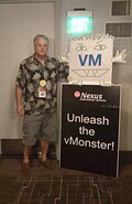 At the CXI party in Vegas during VMworld standing with the NEXUS vMonstoer