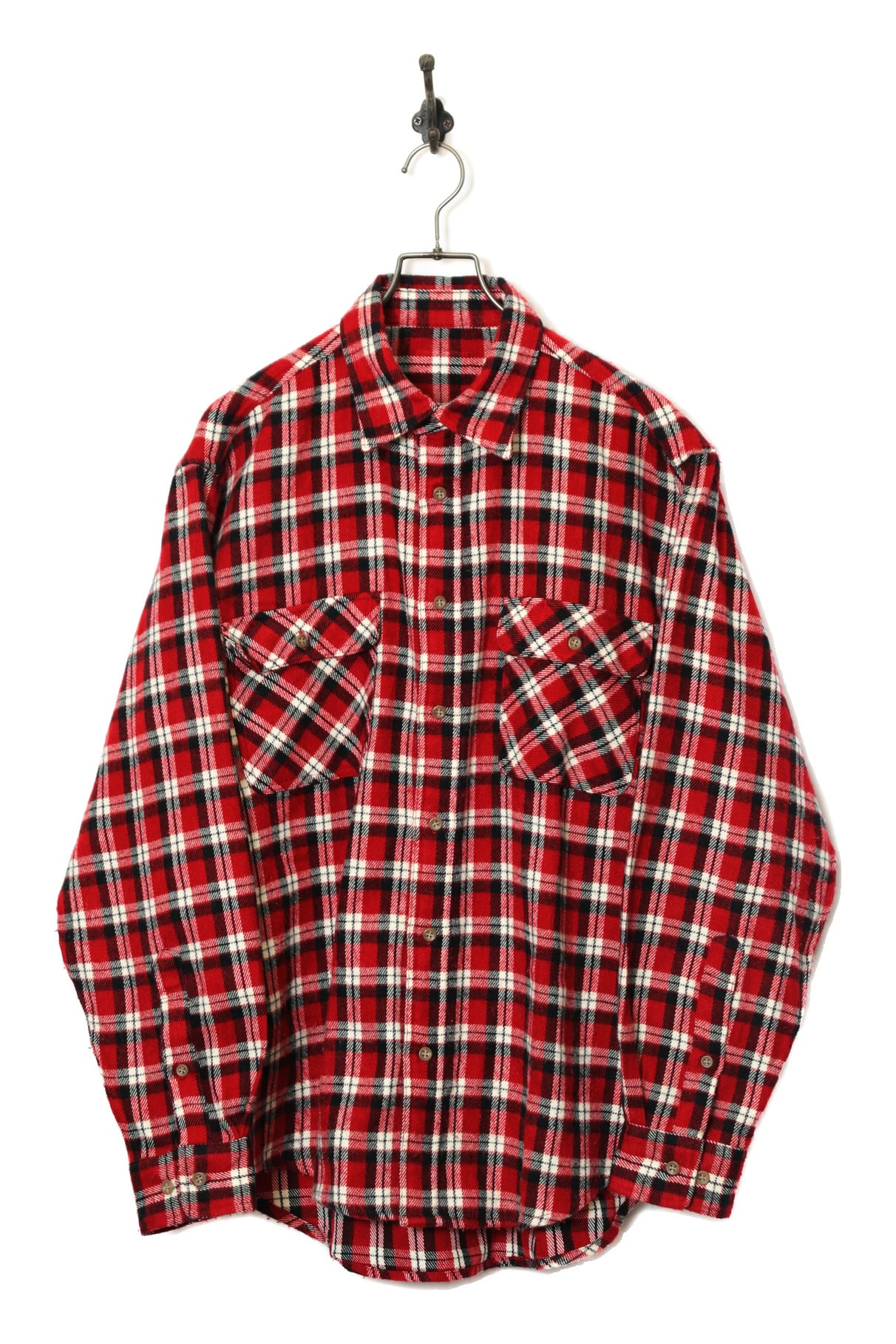 VINTAGE WOOLY CHECK SHIRT/L