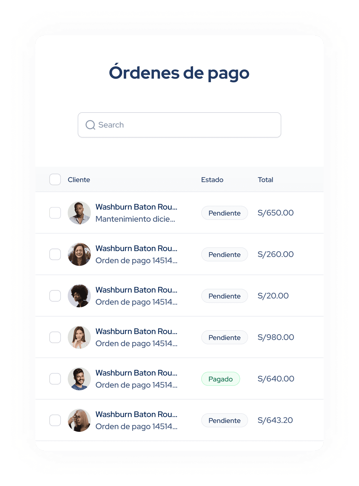 Orden de Pago 1