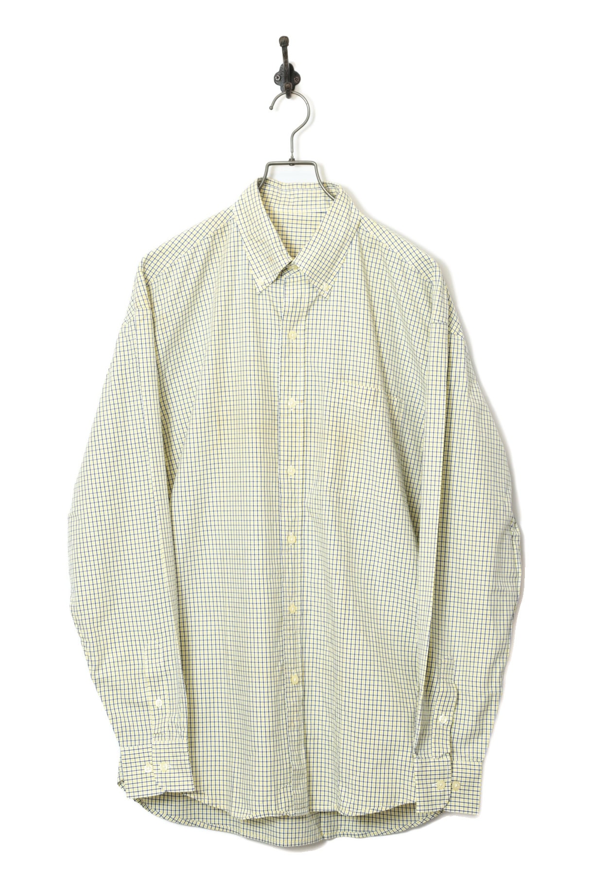 VINTAGE CHECK BUTTON DOWN SHIRT/XL