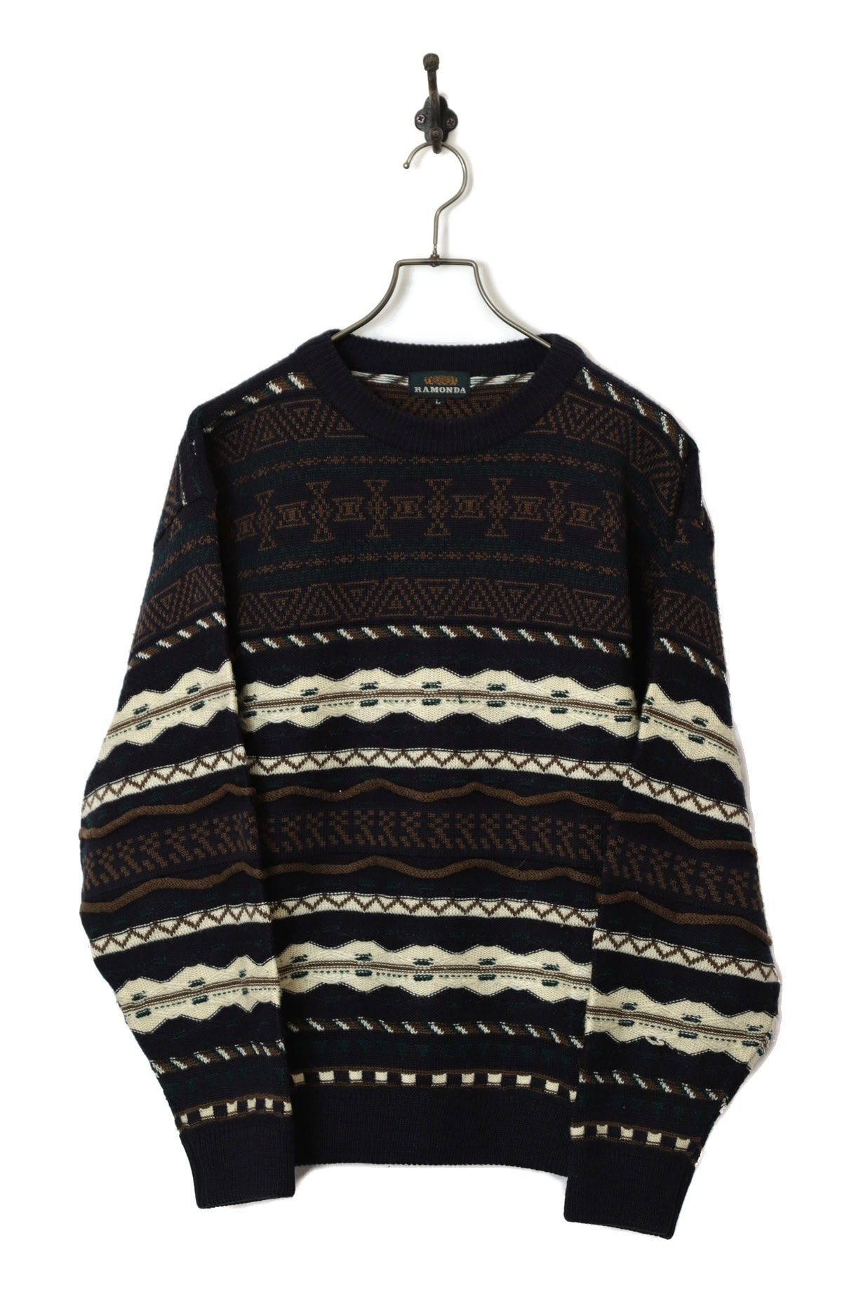 VINTAGE KNITTED SWEATER/L