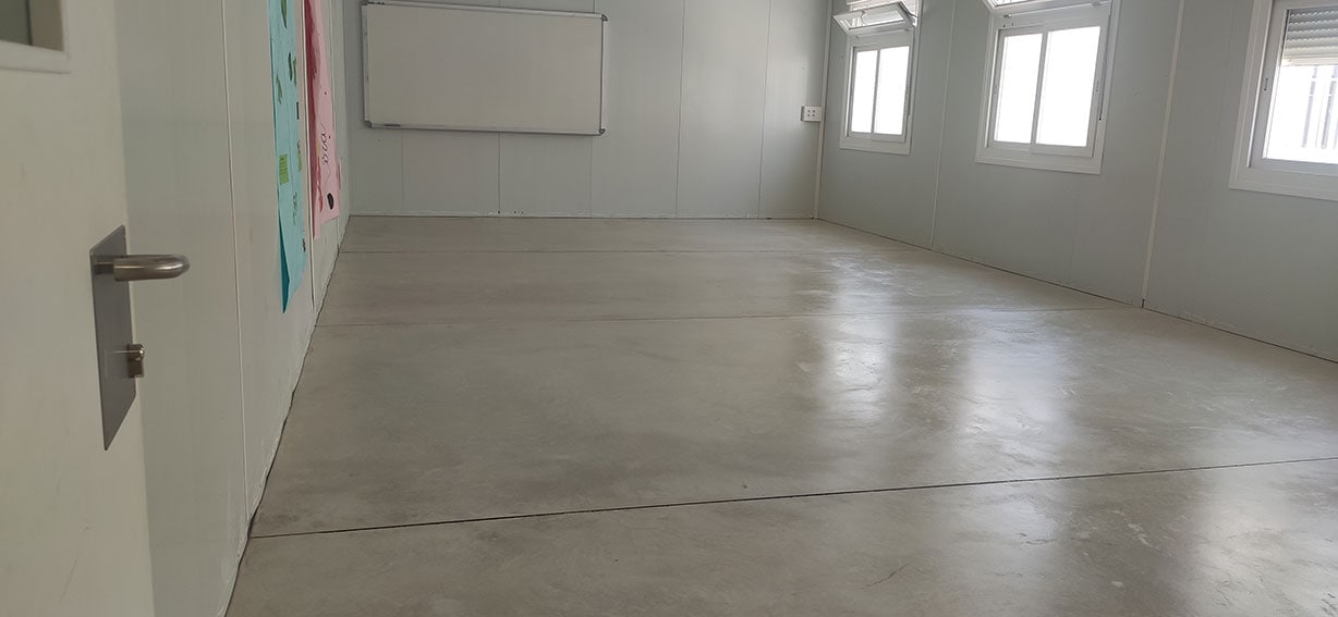 Recuperació de paviment de formigó en Institut