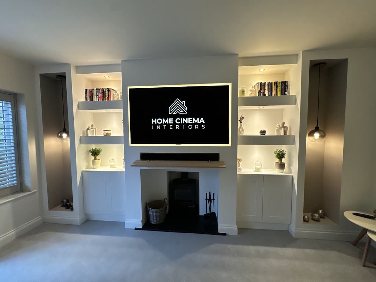 Media Wall with Alcoves