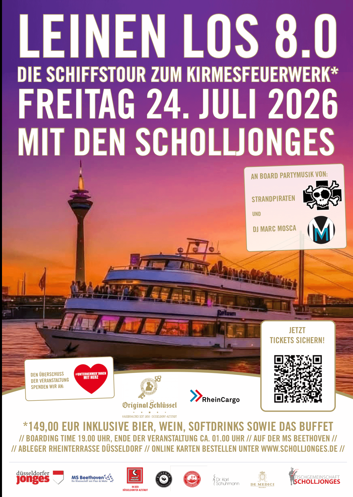 Plakat Leinen Los 8.0 Tischgemeinschaft Scholljonges