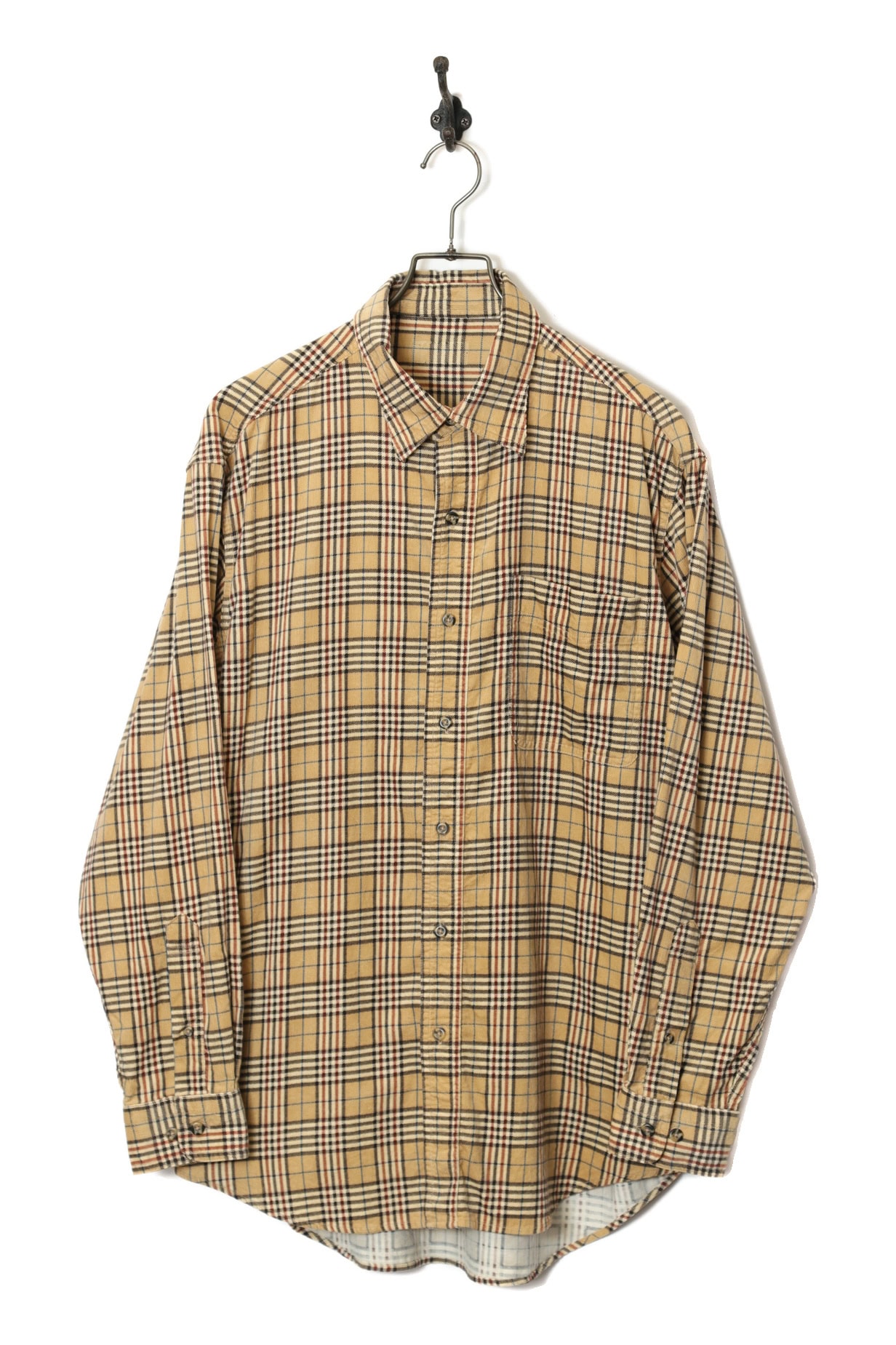 VINTAGE CORDUROY PRINTED SHIRT/L
