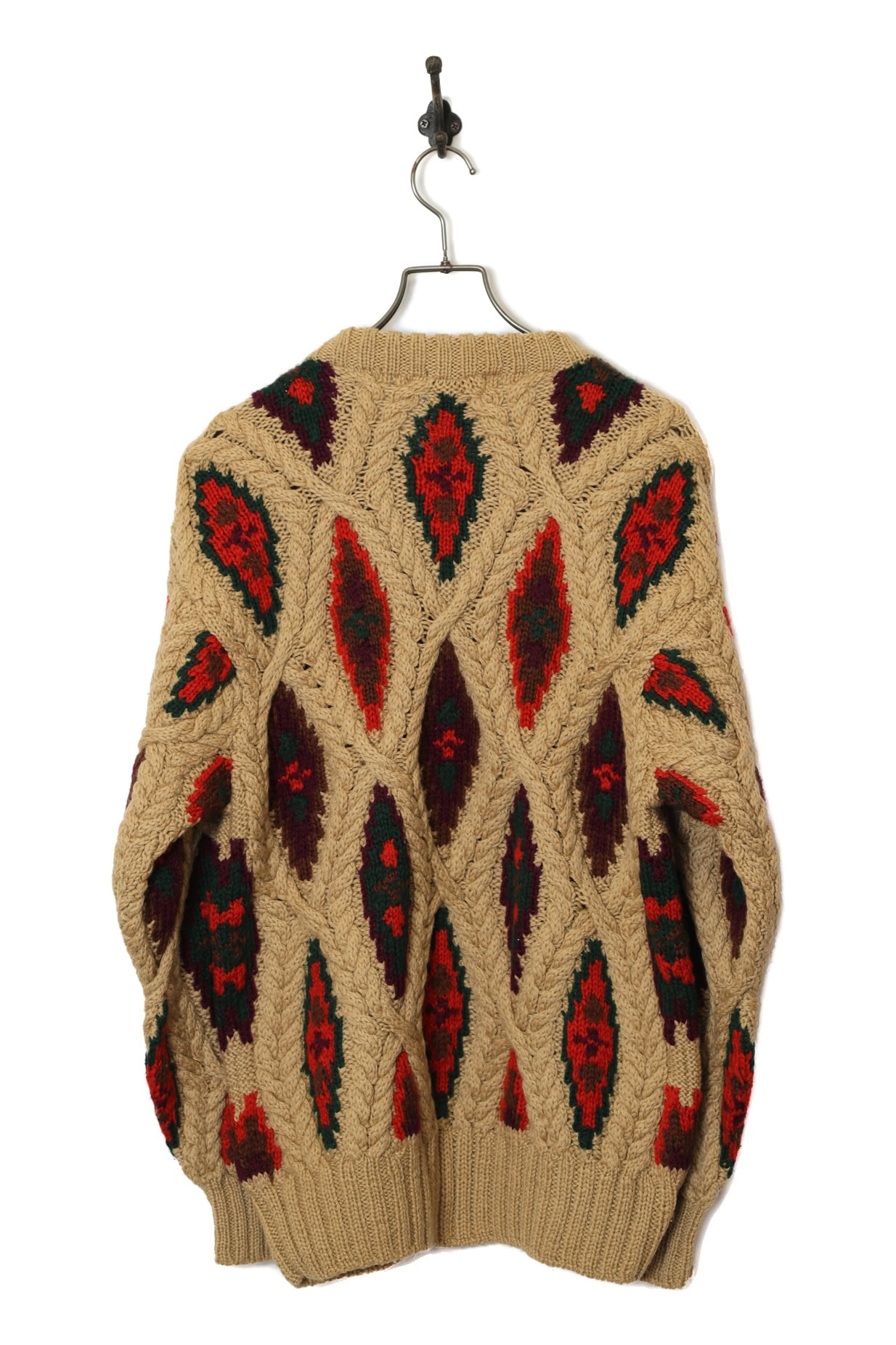 VINTAGE CABLE KNIT SWEATER/L - 画像 (8)